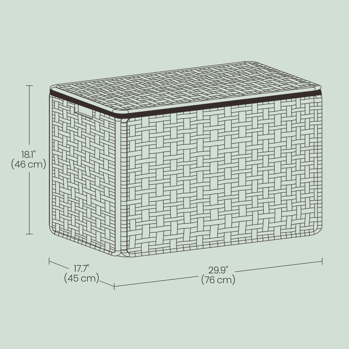 Woven Storage Basket with Lid, 42.3 Gallon (160L) Foldable Laundry Bin, Removable Liner & Metal Frame, Handles for Easy Carry, Waterproof & Ventilated, Ideal for Bedroom, Closet, or Living Room, Brown