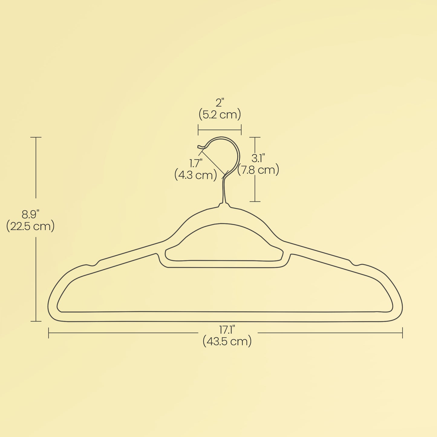 Velvet Hangers, 50-Pack Non-Slip Swivel Hook Clothes Hangers for Coat, Shirt, Dress, Pants ,Slim & Space-Saving, Rose Gold Hook, Lime Green