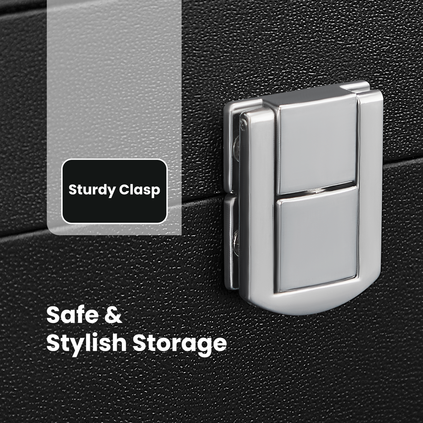 12-Slot Watch Display Case with Clear Glass Lid, Removable Pillows, PU Leather Exterior & Velvet Lining – Gift Box for Watch Enthusiasts, Black，Beige