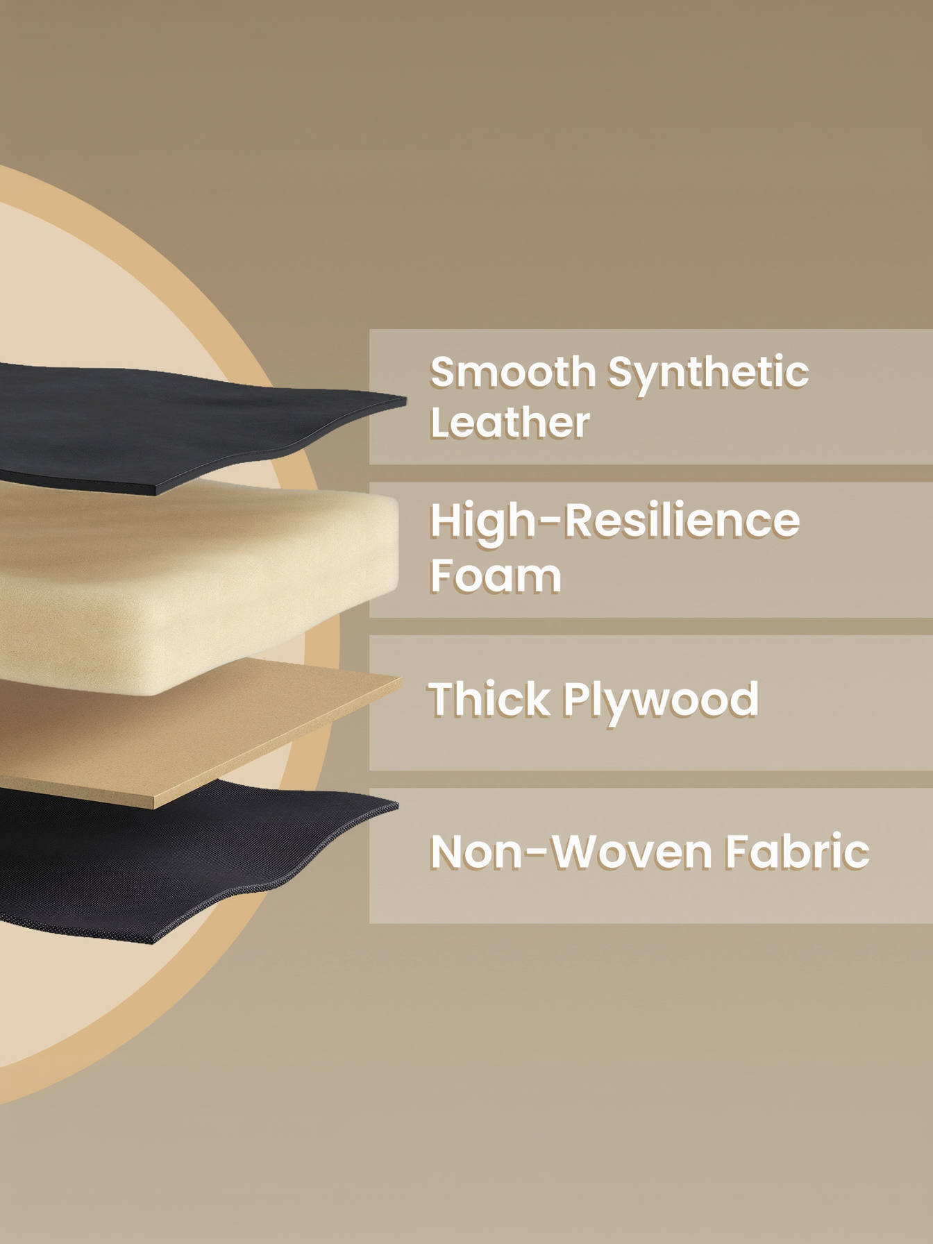 Storage Ottoman Vanity Chair, Mid-Century Modern Round Stool with Steel Legs and 330 lb Capacity, Ink Black