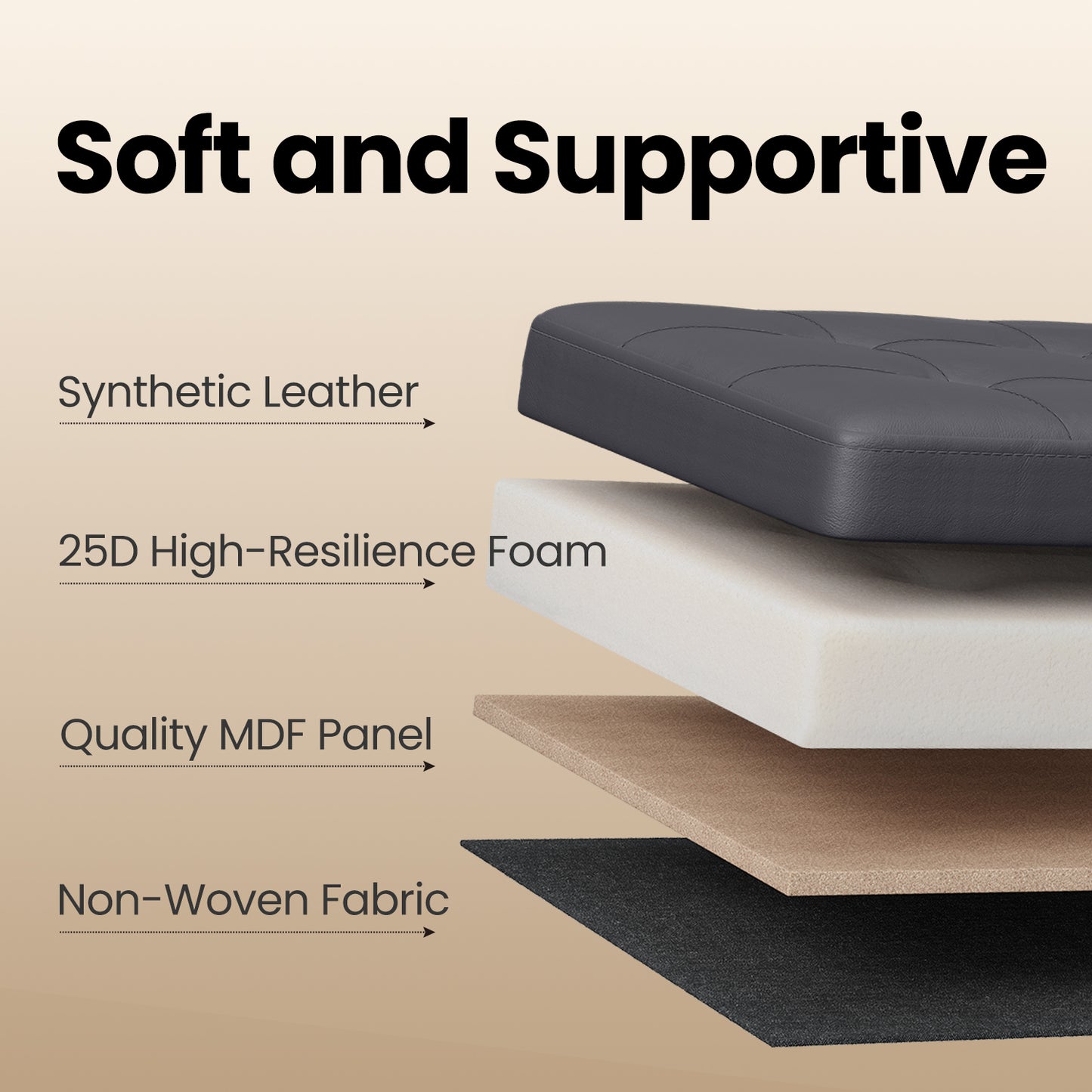 Storage Ottoman - 30" Flip-Top Bench, 660lb Capacity, 24-Gallon Storage, Synthetic Leather, Multi-Functional, Dark Gray