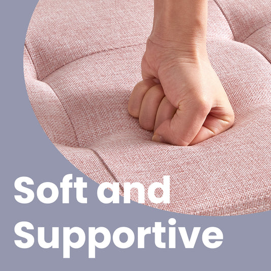 Storage Ottoman - 30" Multi-Functional Bench, 660lb Capacity, 24-Gallon Storage, Linen-Look Fabric, Jelly Pink