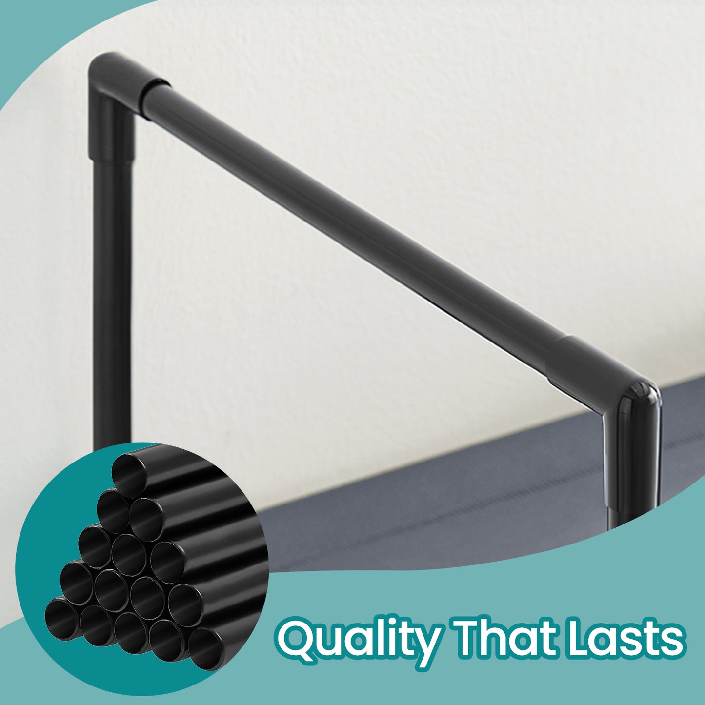 10-Tier Shoe Rack, Space-Saving Shoe Shelf Organizer, Sturdy Metal Frame & Non-Woven Fabric, Adjustable Shelves for Entryway, Bedroom, Living Room, Grey