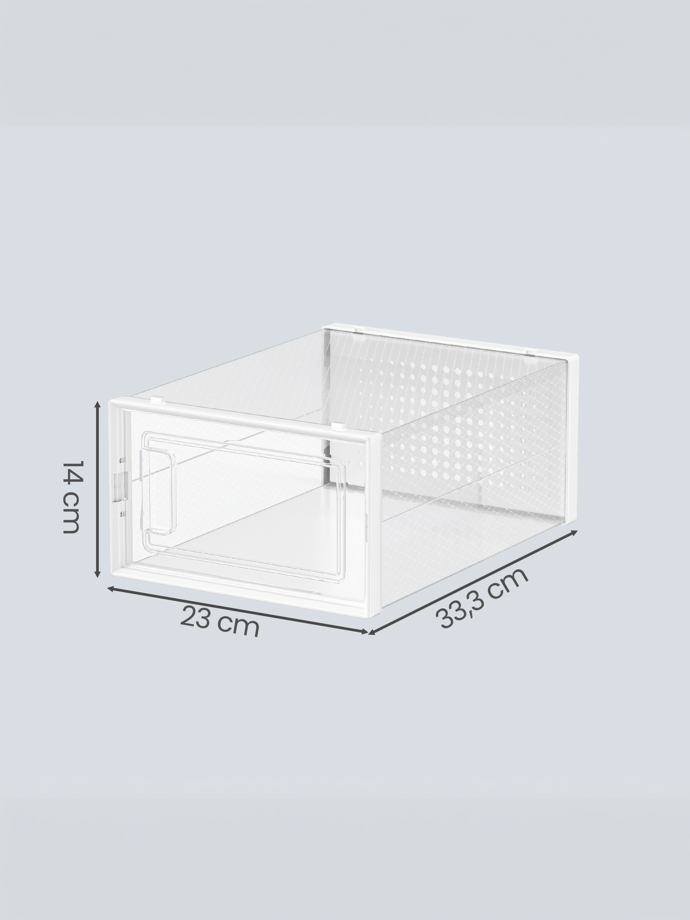 Pack of 15 Stackable Clear Shoe Boxes, Transparent and White Plastic Shoe Storage Organizers for Closet, 13.1 x 9.1 Inches