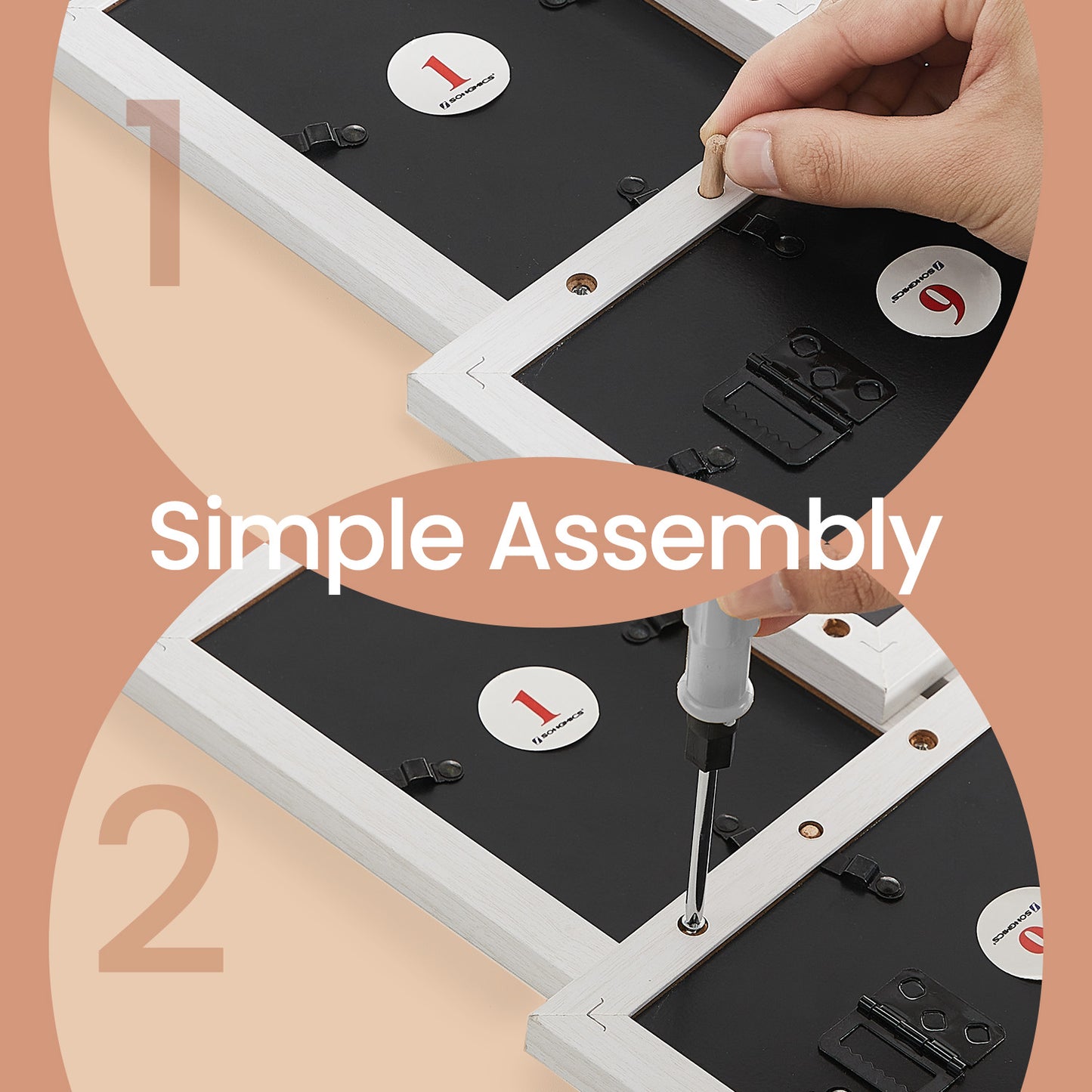 12-Pack 4x6 Wall Collage Frames - Multi-Photo Gallery Display with Glass Front, Easy Assembly, Cloud White