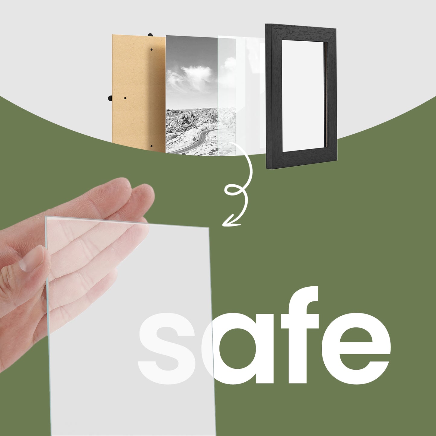 10-Pack Collage Picture Frames Set - Includes 8x10, 5x7 & 4x6 Sizes, Glass Front Wall Gallery Decor, Ink Black