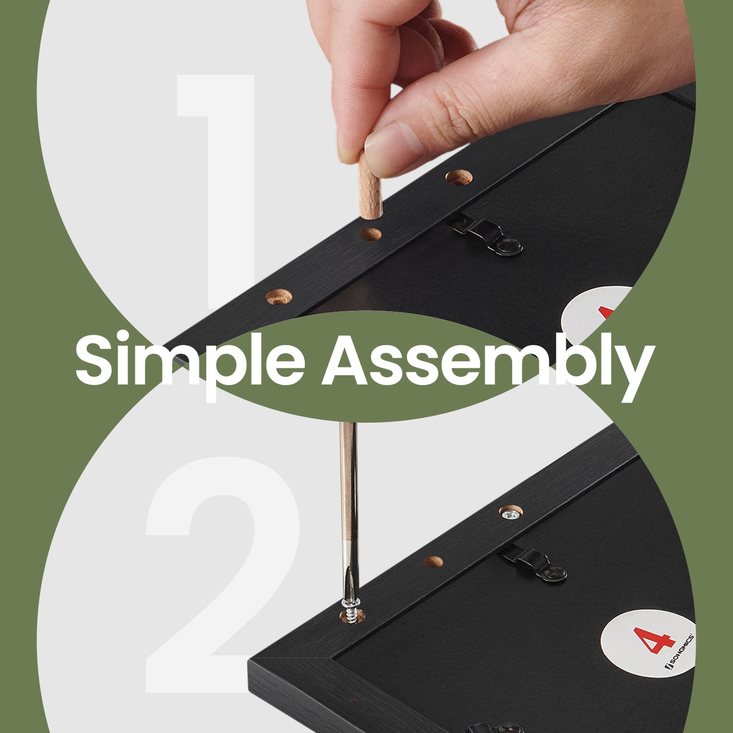 10-Pack Collage Picture Frames Set - Includes 8x10, 5x7 & 4x6 Sizes, Glass Front Wall Gallery Decor, Ink Black