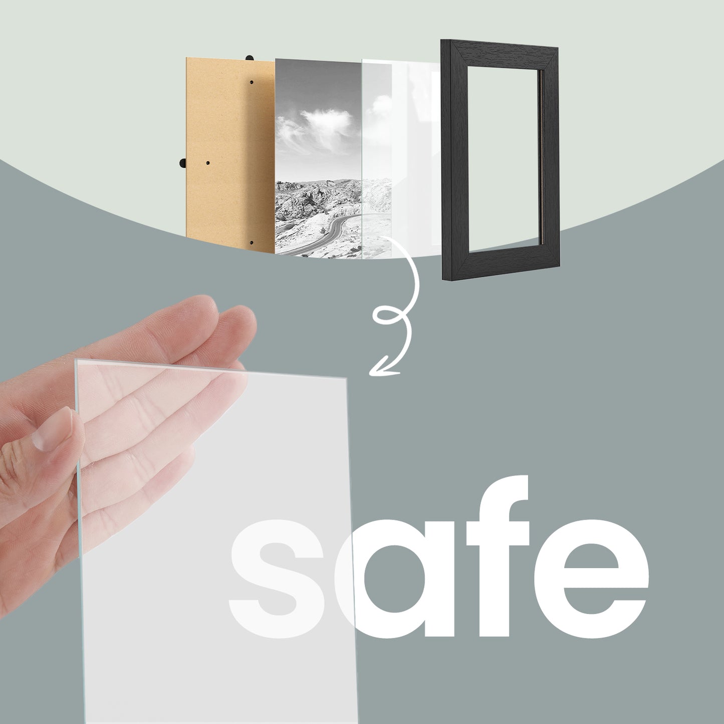 10-Piece 4x6 Collage Picture Frame Set for Wall, Gallery Photo Display with Glass Front, Easy Assembly Home Decor, Black