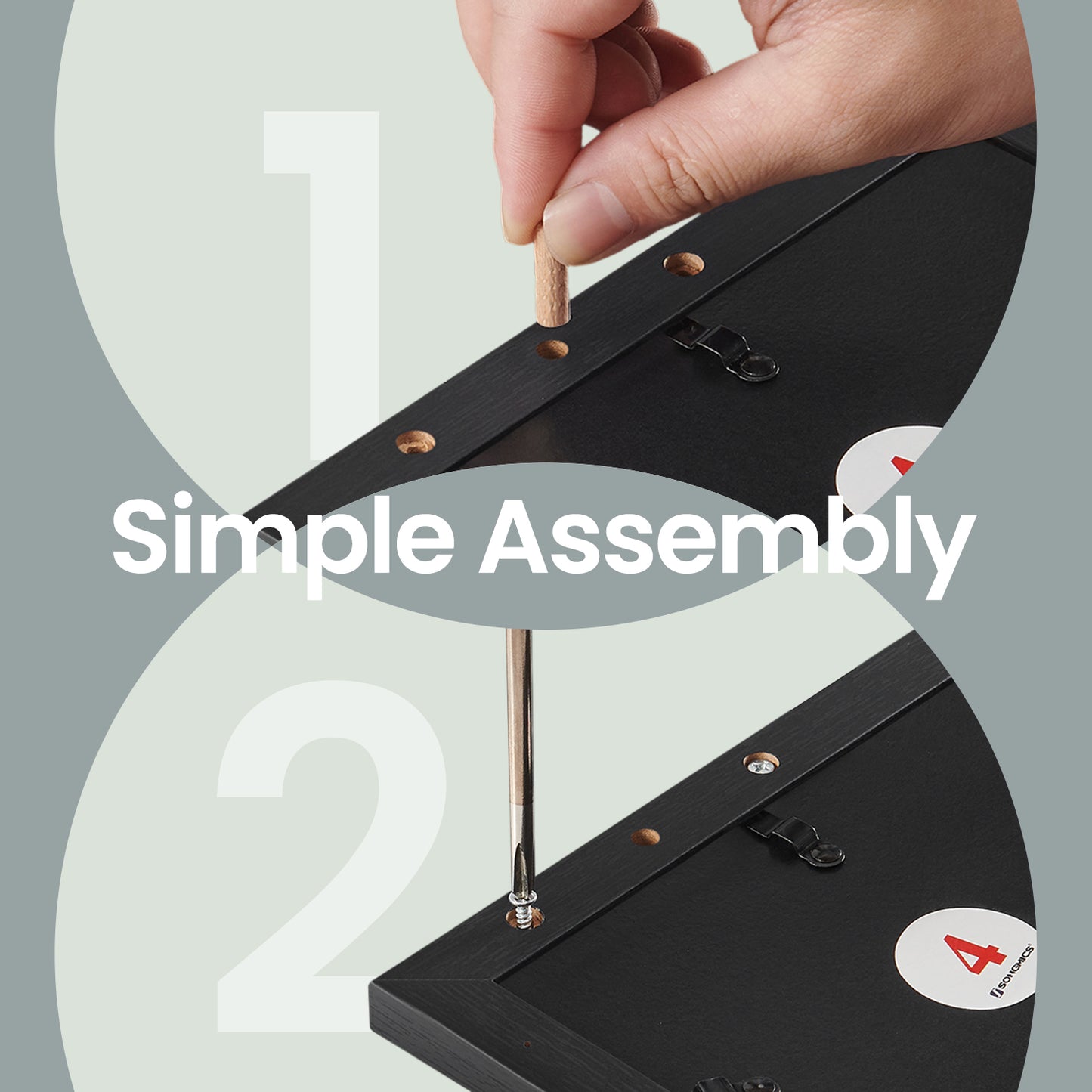 10-Piece 4x6 Collage Picture Frame Set for Wall, Gallery Photo Display with Glass Front, Easy Assembly Home Decor, Black