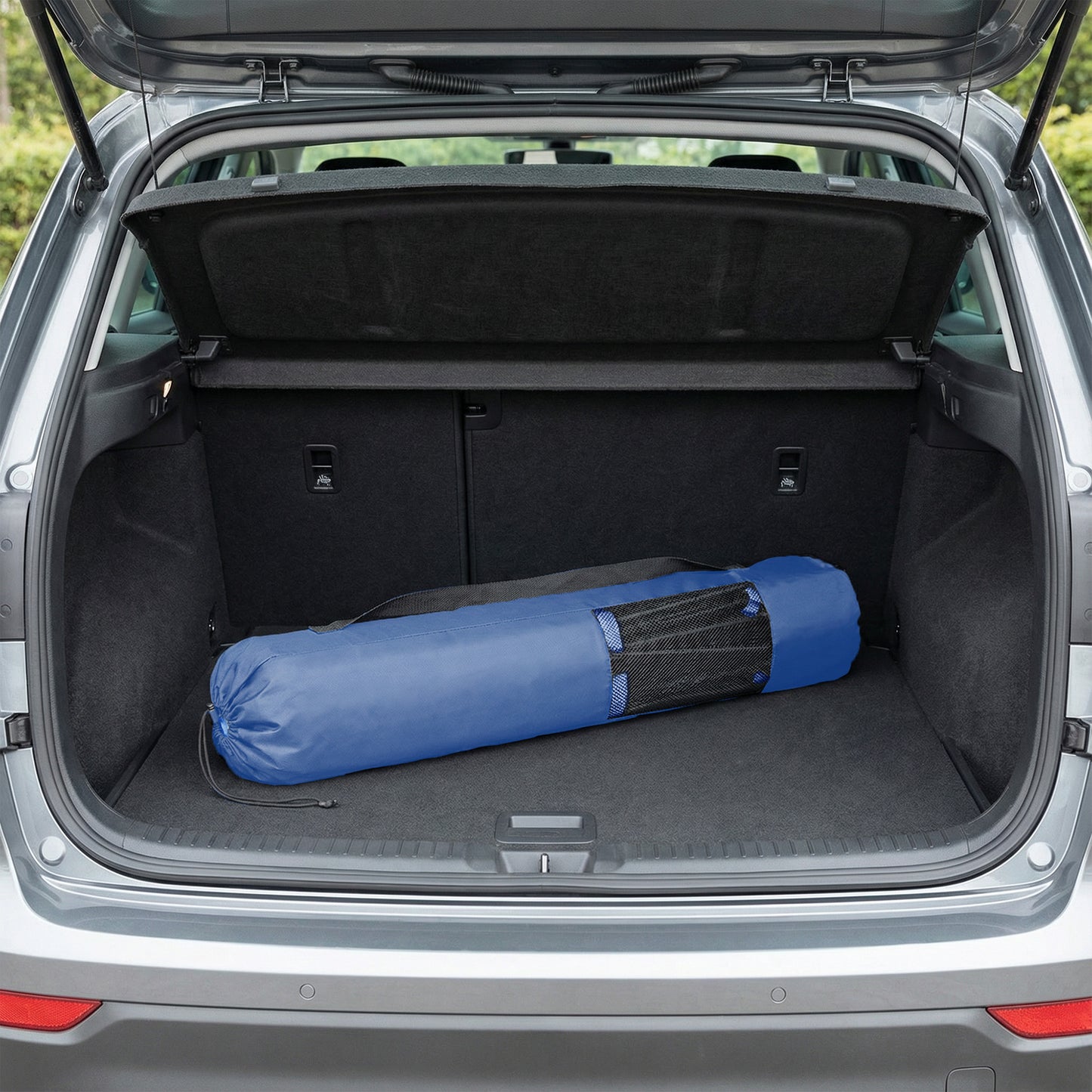 Versatile Sports Net for Badminton, Pickleball, Volleyball & Junior Tennis, 10ft Adjustable Height with Poles, Portable Foldable Design, Includes Carry Bag, Blue